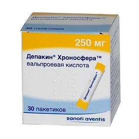 Депакин хроносфера 250мг гранулы №30