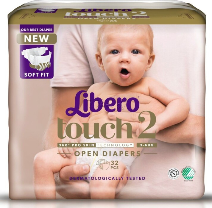Подгузники Libero Touch детские (3-6кг) №1 (32)