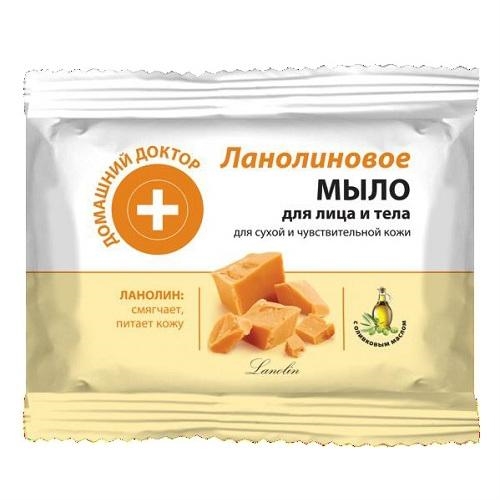 Домашний доктор Мыло для лица и тела Ланолиновое 70г