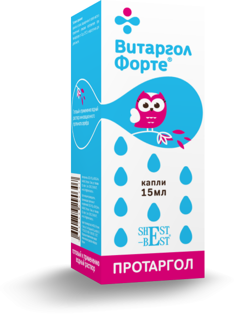 Витаргол форте(протаргол) капли в нос 15мл