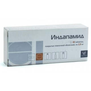 Индапамид 2,5мг тб №30 (Валента)