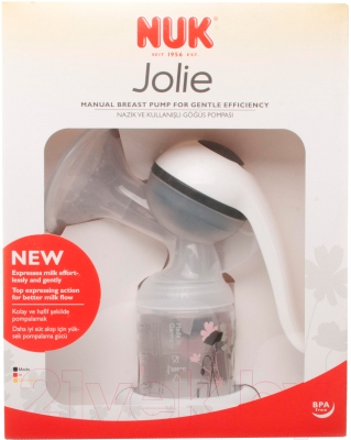 Молокоотсос NUK ручной Jolie совм. с бут.Firts Choice 10252090