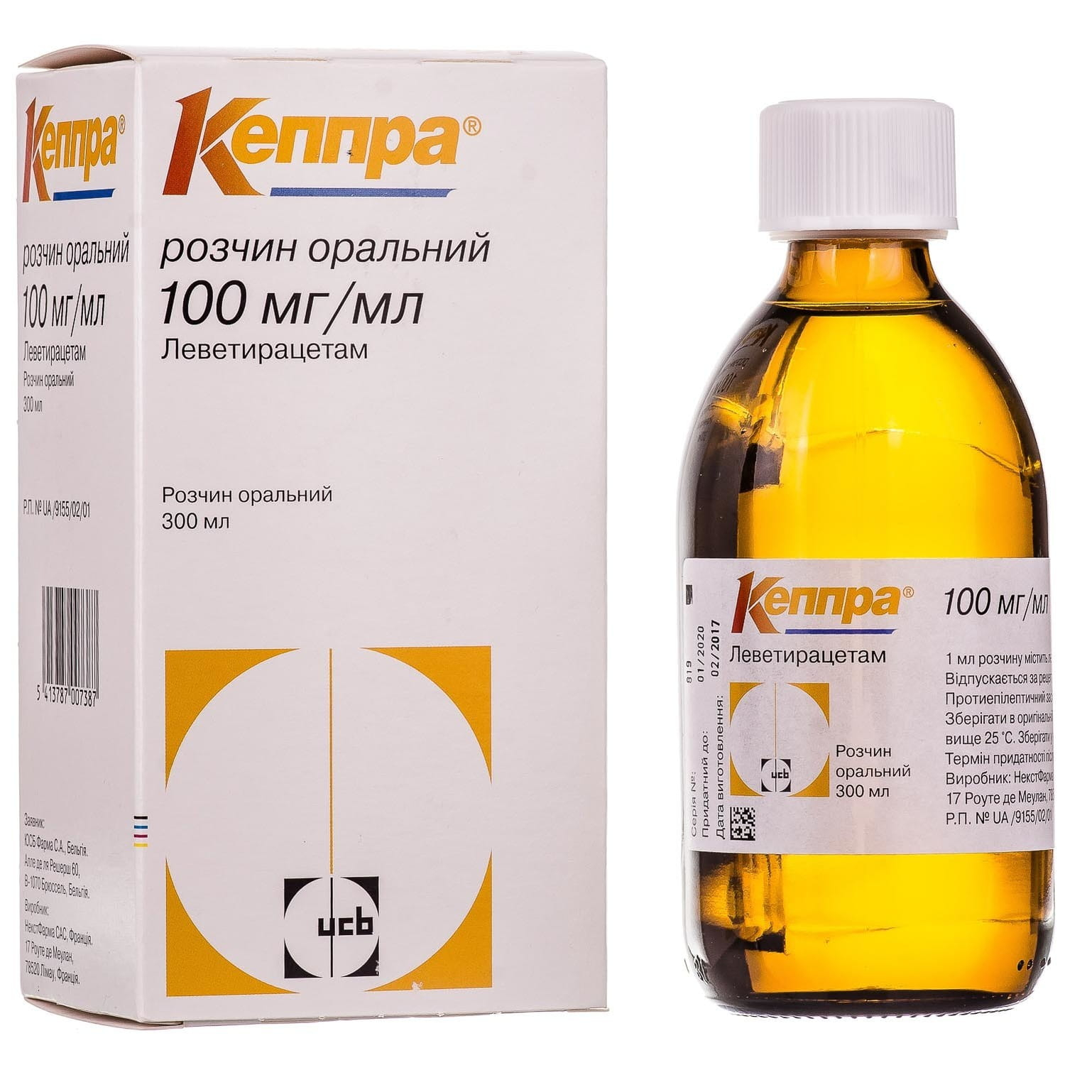 Кеппра 100мг-мл фл 300мл