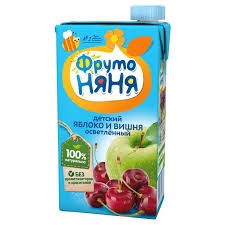 Нектар Фрутоняня яблочно-вишневый осветленный 500мл