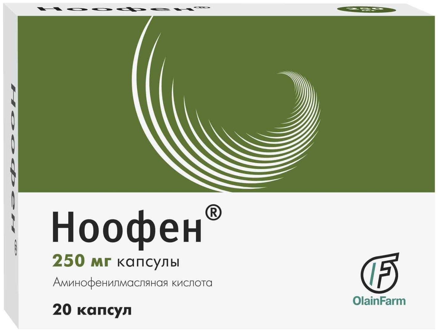 Ноофен 250мг кпс №20 по рецепту
