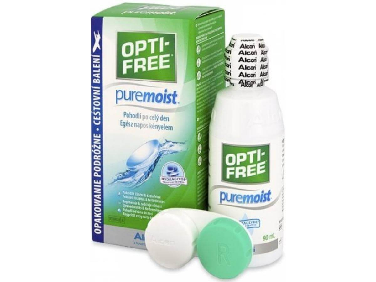 Opti Free ExpressPure Moist Раствор для хранения мягких контактных линз 90мл