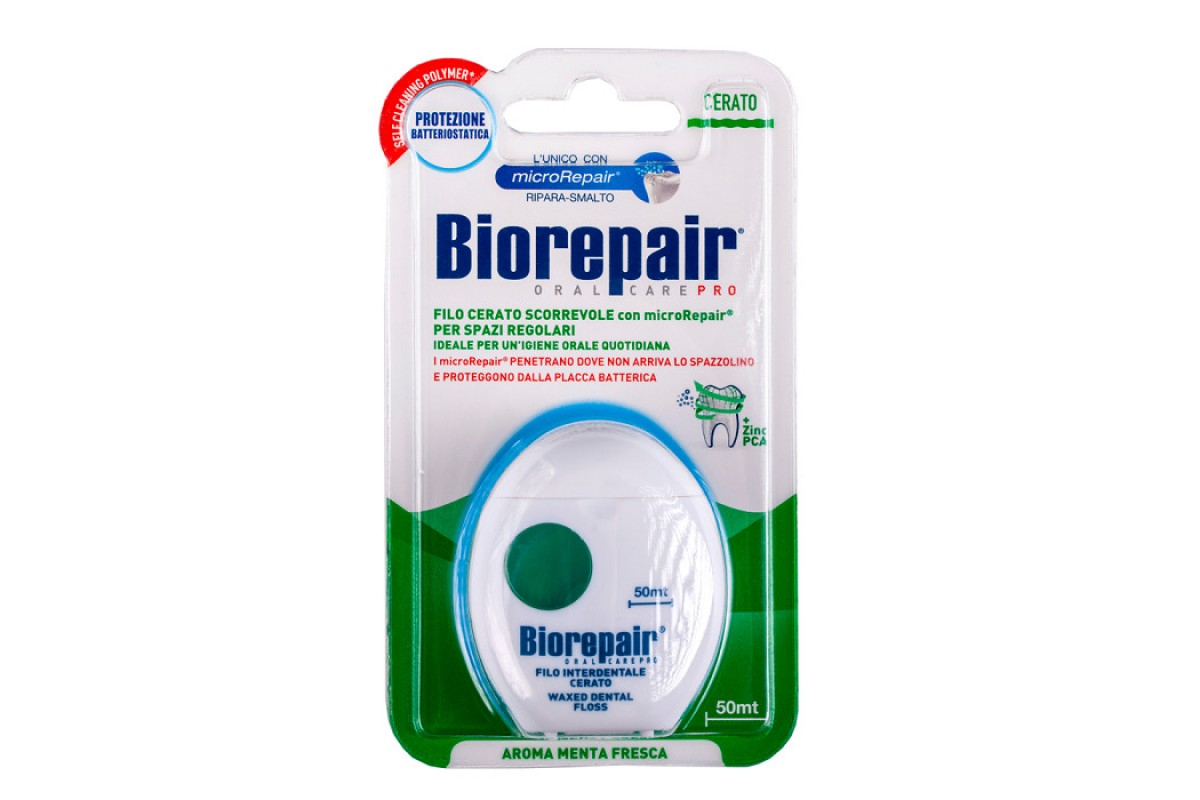 Биорепейр (Biorepair Filo Cerato Scorrevole) Зубная нить вощеная скользящая 50м