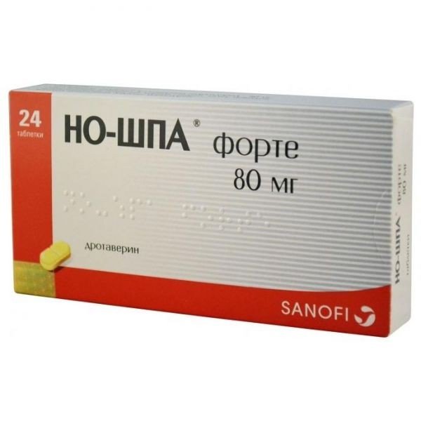 Но-Шпа форте 80мг тб №24