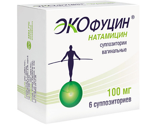 Экофуцин  AVVA  суппозитории вагинальные 100мг №6