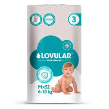 Подгузники Lovular Hot Wind M (6-10кг) №1 (52)