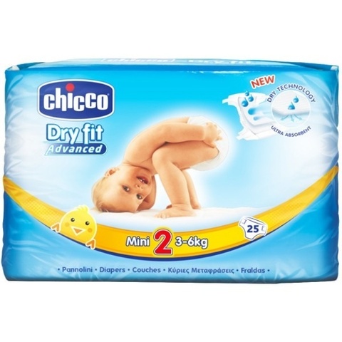 Подгузники Чико MINI (3-6кг) №1 (25)