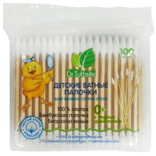 Dr.Tuttelle Палочки ватные со спиралевидной и конической намоткой №100