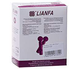Ланцеты одноразовые стерильные 30G Lianfa №100