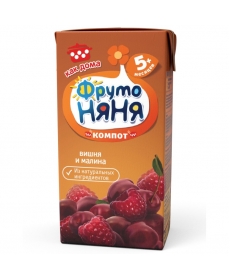 Напиток Фрутоняня вишнево-малиновый сокосодер. компот неосв. 500мл