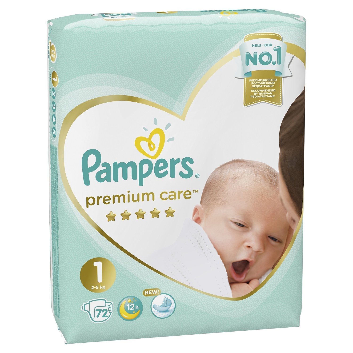 Памперс Premium Care Newborn №1 (72)