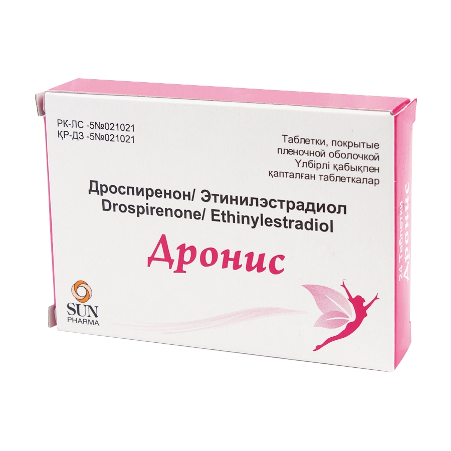 Дронис 3мг+0,02мг таб №24
