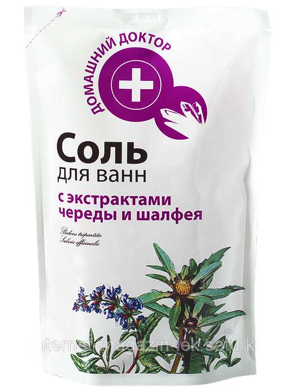 Домашний доктор Соль для ванн с экстр. Череды и Шалфея 500г