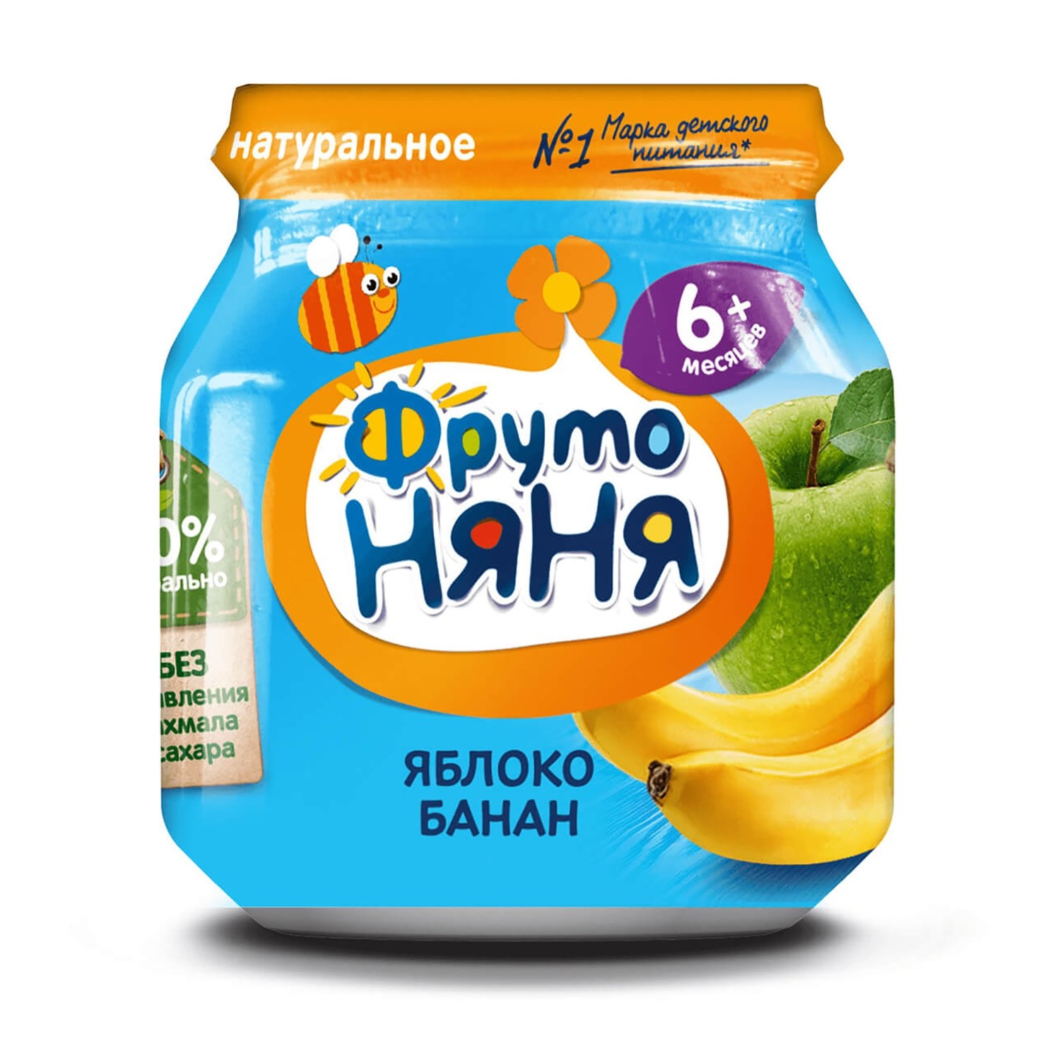Пюре Фрутоняня из яблок и бананов д/детей раннего возраста 100г