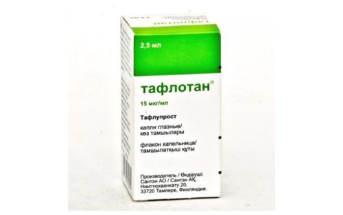 Тафлотан 15мкг-мл 2,5мл глазные капли, фл №1