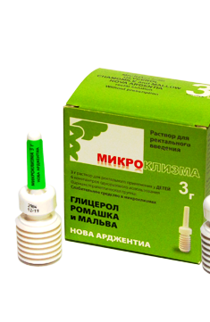 Глицерол глицериновая микроклизмы с ромашкой и просвирником для детей 3гр №6