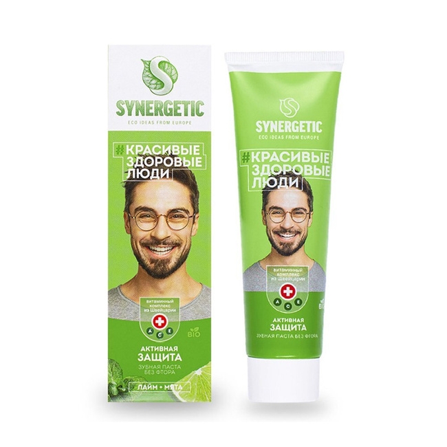 Synergetic Паста зубная Активная защита 100г