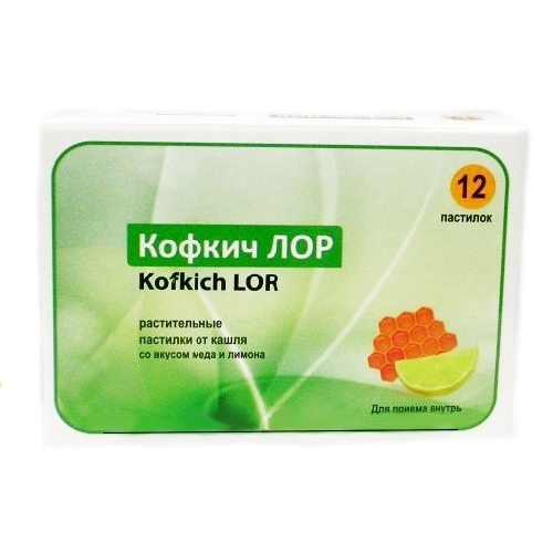 Кофкич Лор пастилки со вкусом меда и лимона N1 (250)