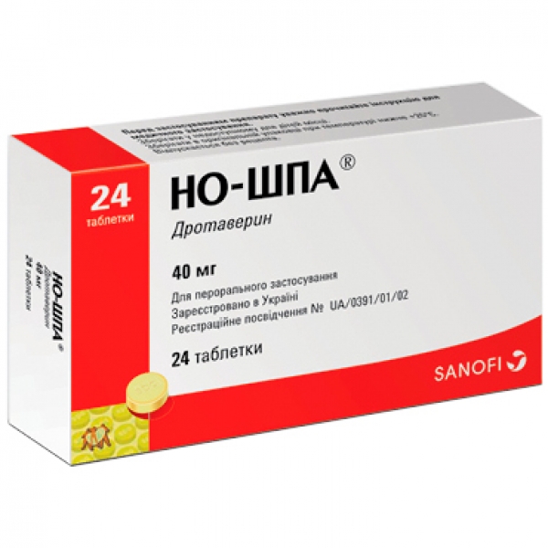 Но-Шпа 40мг тб №24