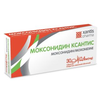 Моксонидин Ксантис тб 0,4 мг №30