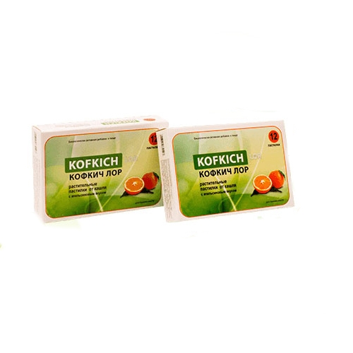 Кофкич Лор пастилки со вкусом апельсина N1 (250)