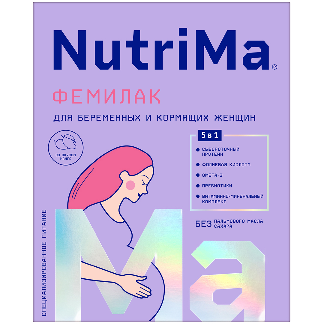 Nutrima Фемилак Манго продукт сухой спец. для бер. и корм. женщин 350г