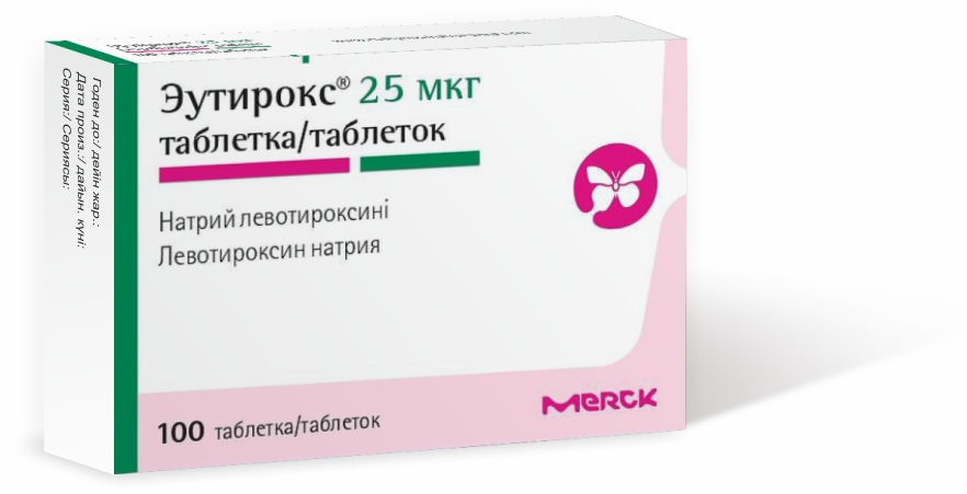 Эутирокс 25мкг тб №100