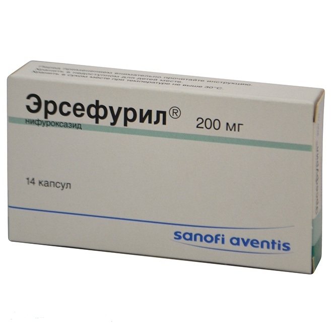 Эрсефурил 200мг кпс №14