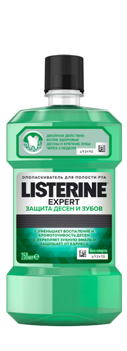 Джонсон Listerine Ополаскиватель для полости рта Защита десен и зубов 250мл