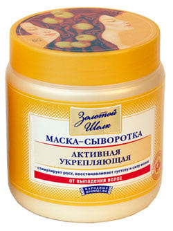 Золотой шелк маска-сыворотка от выпадения волос активная укрепл. 500мл