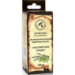 Ароматика аромакомпозиция эфирных масел Альпийские травы 10мл