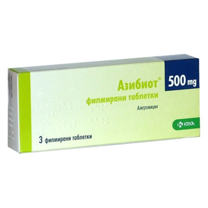 Азибиот 500мг тб №3