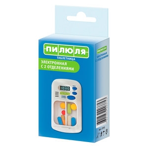 Контейнер Пилюля электр. с таймером для двух видов таблетиров. продукции