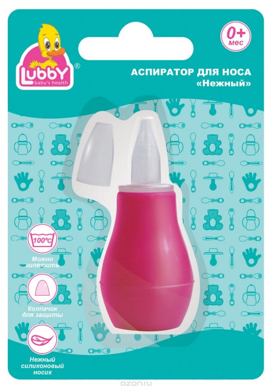 Лубби Аспиратор для носа Нежный (с 0мес) 13695