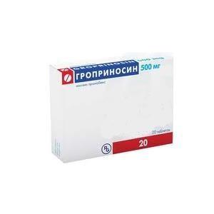 Гроприносин 500мг тб №20