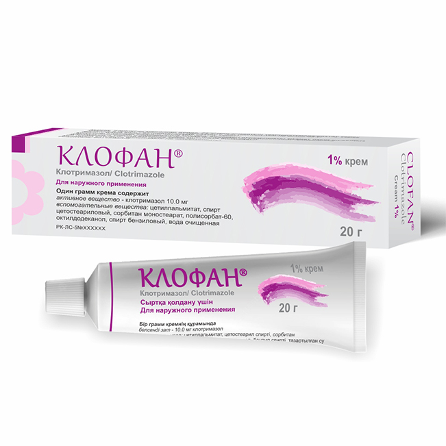 Клофан 1% крем 20г