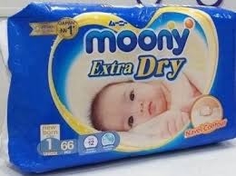 Подгузники Moony Extra Dray NB №66