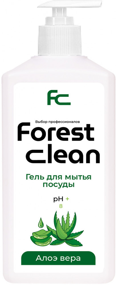 Forest clean Гель для мытья посуды "Алоэ Вера" 1л
