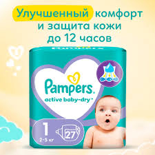 Памперс New Baby-Dry Newborn №27