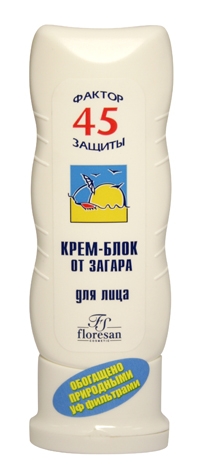Крем-блок Ф-113F от загара SPF-45 60г