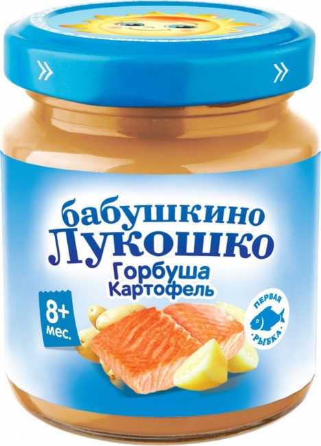 Пюре Бабушкино Лукошко - Горбуша с картофелем  (с 6мес) 100г