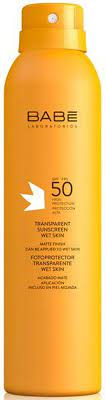 Бабе Спрей прозрачный влагостойкий солнцезащитный SPF 50  200мл