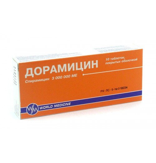 Дорамицин 3000000МЕ тб №10