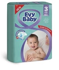 Подгузники Evy baby midi 3 (5-9кг) №68