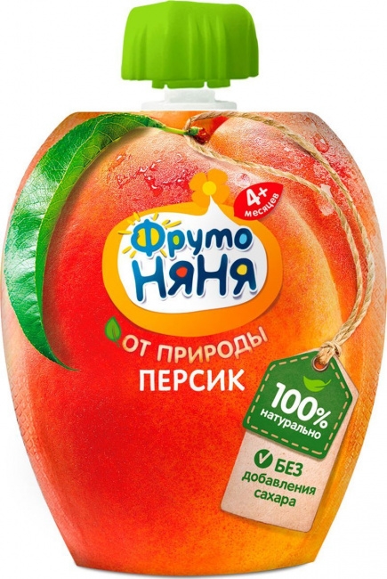 Пюре Фрутоняня Gualapack Персиковое науральное 90г