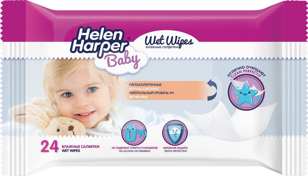 Салфетки влажные Helen Harper Baby детские №24